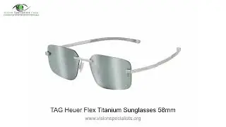 TAG Heuer Flex Titanium Sunglasses 58mm