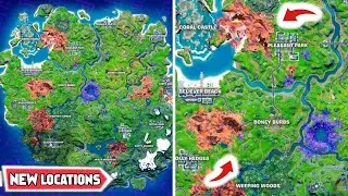 😱 All Fortnite SEASON 8 NEW MAP Locations 😱