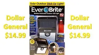 Ever Brite Motion Activated Solar Power Outdoor LED Light