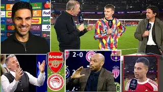 &laquo;Арсенал&raquo; &mdash; &laquo;Олимпиакос&raquo; 2:0. БЕЗУМНАЯ игра Микеля Артеты! Реакция Эдегора и Мартинелли! 🔥
