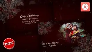 How to make wedding anniversary invitation video | wedding invitation video editing kine Tutorial