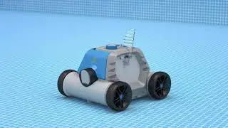QOMOTOP Cordless Robotic Pool Cleaner,with 5000mAh Rechargeable Battery, 90 Mins Working Time