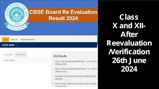 How to Check CBSE Result | CBSE Board Re Evaluation Result 2024