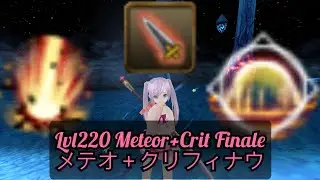 Level 220 2H METEOR BREAKER+CRITICAL FINALE build || レベル220 両手剣　メテオ✚クリティカル　フィナウ　ビルド