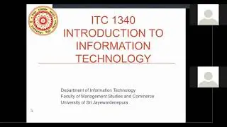 Introduction to Information technology - Chapter 1 (part 1)
