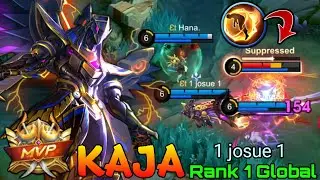 Perfect Gameplay Kaja VS Supreme Enemies - Top 1 Global Kaja by 1 josue 1 - Mobile Legends