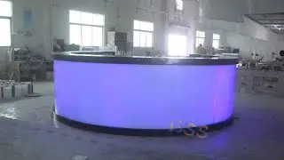 Good Praise Nightclub Restaurant Led Round Bar Counter
