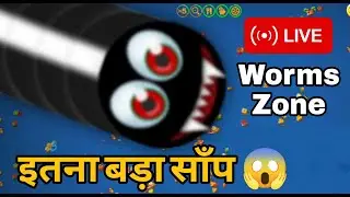 Top 1 🏆 Live Gameplay 😱 Biggest Snake in Worms Zone Game #shorts #gaming #sgtoons #viral #trending