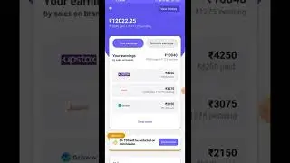 My Earnings one Code App Last 3-4 month