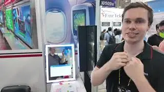 faytech Smart Mirror at Computex 2025 IP65 Touch Android PC LED Studio Lighting 15.6-65&Prime; Models