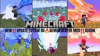 NEW UPDATE‼️TO Low Ru Demon slayer Mod💯Addon🔥FOR Minecraft PE Bedrock and pocket edition‼️1.21 