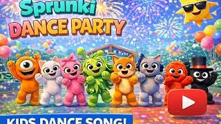 🎉 Sprunki Dance Party | Kids Dance Song | Nursery Rhymes & Fun Moves🎉 @RushikaRainbowRhymes #sprunki