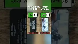 Cmf phone 2pro vs poco x7 pro battery test 💀 #shorts
