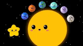 Baby Bear | Space Adventure | Happy Planets & Sun | Visual Tracking