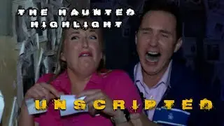The Co-Hosts of Unscripted find religion at the Hotel of Terror | The Haunted Highlight
