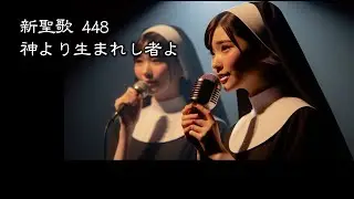 【 耳で読む聖書 】新聖歌 448 神より生まれし者よ　( 歌詞付 )