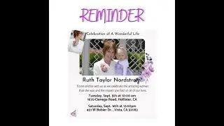 Ruth Nordstrom Celebration of Life