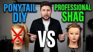 HOW TO CUT A SHAG HAIRCUT USING A PONYTAIL AND PROFESSIONAL