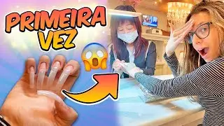 😱 COLOQUEI UNHA DE ACRÍLICO PELA PRIMEIRA VEZ! TRANSFORMAÇÃO - ARRUME-SE COMIGO