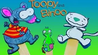 How to Make Cute & Fun Toopy, Binoo and Patchy Patch Drawings & Puppets!
