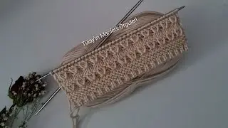 Легкий узор для вязания жилета, кардигана, шали, шарфа, шапочки