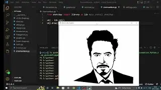 Drow Iron Man Face || Robert John Downey || Tony Stark #coding #programming#python#turtle#ironman