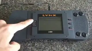 ATARI Lynx Demo - Cyberball (1) - Vintage Handheld Portable Color Entertainment System