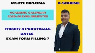 MSBTE Academic Calendar 2025-26 Even Semester | K-Scheme Students Must Watch 🔥📚