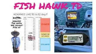 Fish Hawk TD Water Temperature is critical to targeting and catching fish See How it works