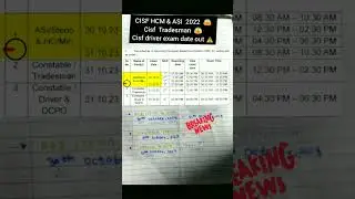 Cisf hcm 2022notice real or fake | cisfhcm 2022 ka examkab hoga  #cisfhcm2022exam #cisfhcmexamupdate