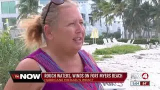 Hurricane Michael brings rough waters to Fort Myers Beach