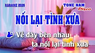 KARAOKE NỐI LẠI TÌNH XƯA TONE NAM DISCO I THANH ĐÚNG ORGAN