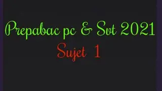 2 bac PC & SVT Sujet maths seul ( pdf la description )