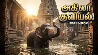 Divine Elephant Bathing Song 🐘 | Akila Musical Tribute