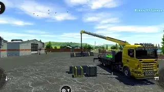 Construction simulator _ Heavy metal transport construction area #viral #gamingvideos #construction 