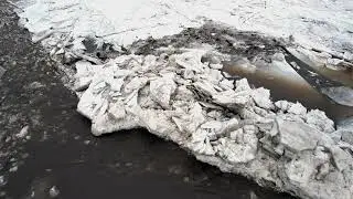 Kankakee Ice Flow Jan 2024 in 4K