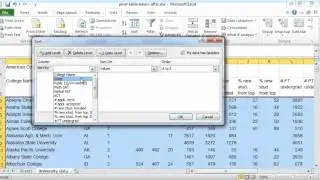 Creating a simple pivot table in Excel 2010