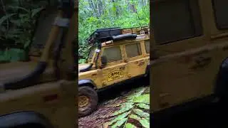 Scale Land Rover DEFENDER D110 Rc 1/10 Off Road Forest Adventure | Camel Trophy #shorts #rc