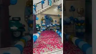 Welcome baby boy decoration ideas,welcome baby decoration ideas,simple balloon decoration ideas