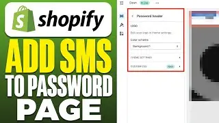 How To Add SMS To Shopify Password Page 2025