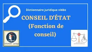 CONSEIL D&rsquo;&Eacute;TAT (fonction de conseil) en droit public dans le dictionnaire juridique en vid&eacute;o 🔤