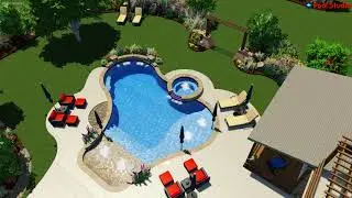 Beach Entry Lagoon with Beautiful Garden
