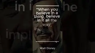 Walt Disney's BEST Advice for Dreamers