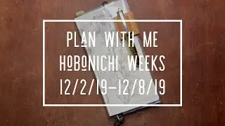 PLAN WITH ME * HOBONICHI WEEKS * WEEKLY PLANNER SETUP * WEEKLY PLANNING