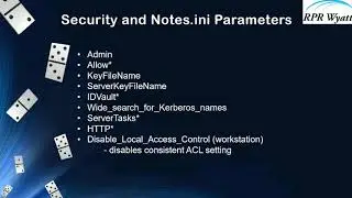 IBM Domino Security: Notes.ini Parameters