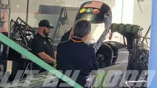 Austin Prock, Brittany Force Warm Ups, NHRA Mission Foods Drag Racing Series, 59th annual IN Out Bur