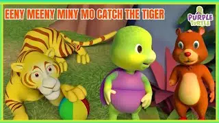 Eeny Meeny Miny Mo 🐯 Catch the Tiger! | Fun Hindi Rhyme | Purple Turtle