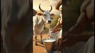 😊A kind farmer helping the cow 🐮 #ai #cartoon #shorts #moralstories 🤯