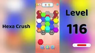 🔥 Hexa Crush Level 116 Walkthrough 🧩 | Solution Guruji 🎮