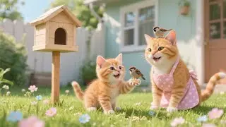 👉 GATA M&Atilde;E E GATINHO CONSTROEM ABRIGO 🐦 PARA P&Aacute;SSAROS SEM LAR | HIST&Oacute;RIA ENCANTADORA